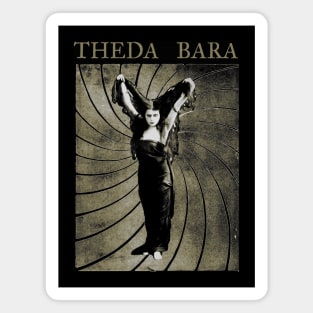 THEDA BARA - Sin - Sepia - Silent and Pre-Code Horror T-Shirt Magnet